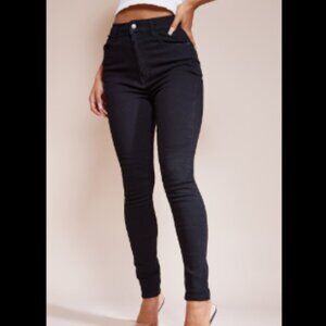 926 Women’s Stretch 5 Pocket Design Black Skinny Jeans Size 20